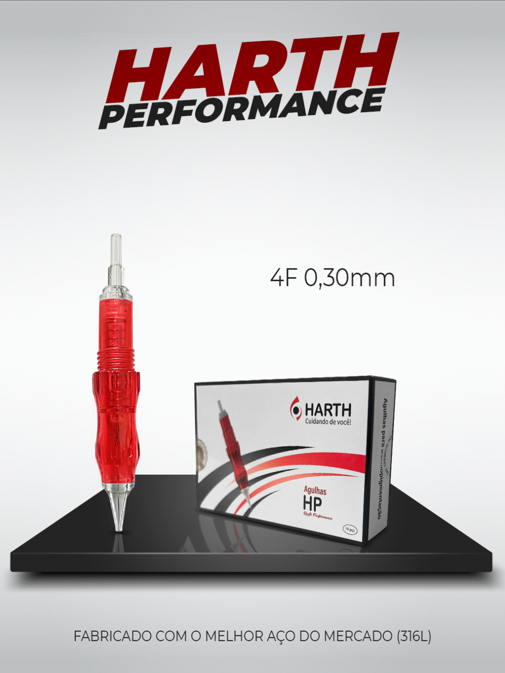 Agulhas Harth HP 4F 0,30mm - 10 Unidades