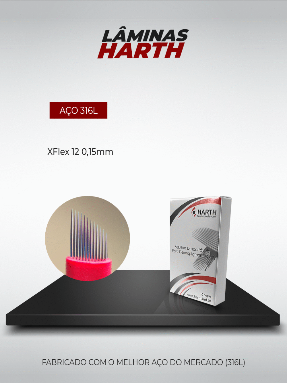 Lâminas Harth XFlex 12 0,15mm - 10 Unidades