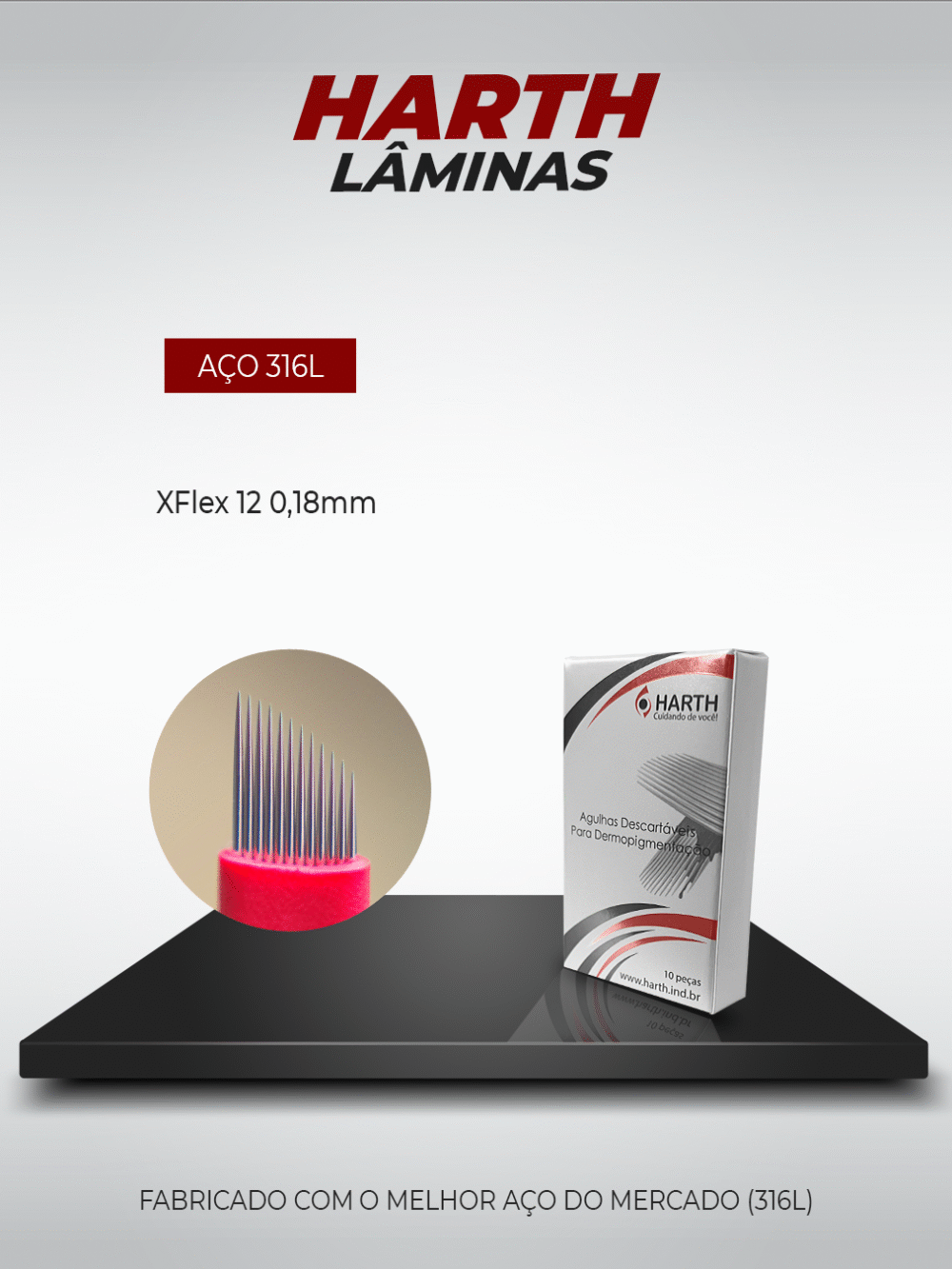 Lâminas Harth XFlex 12 0,18mm - 10 Unidades