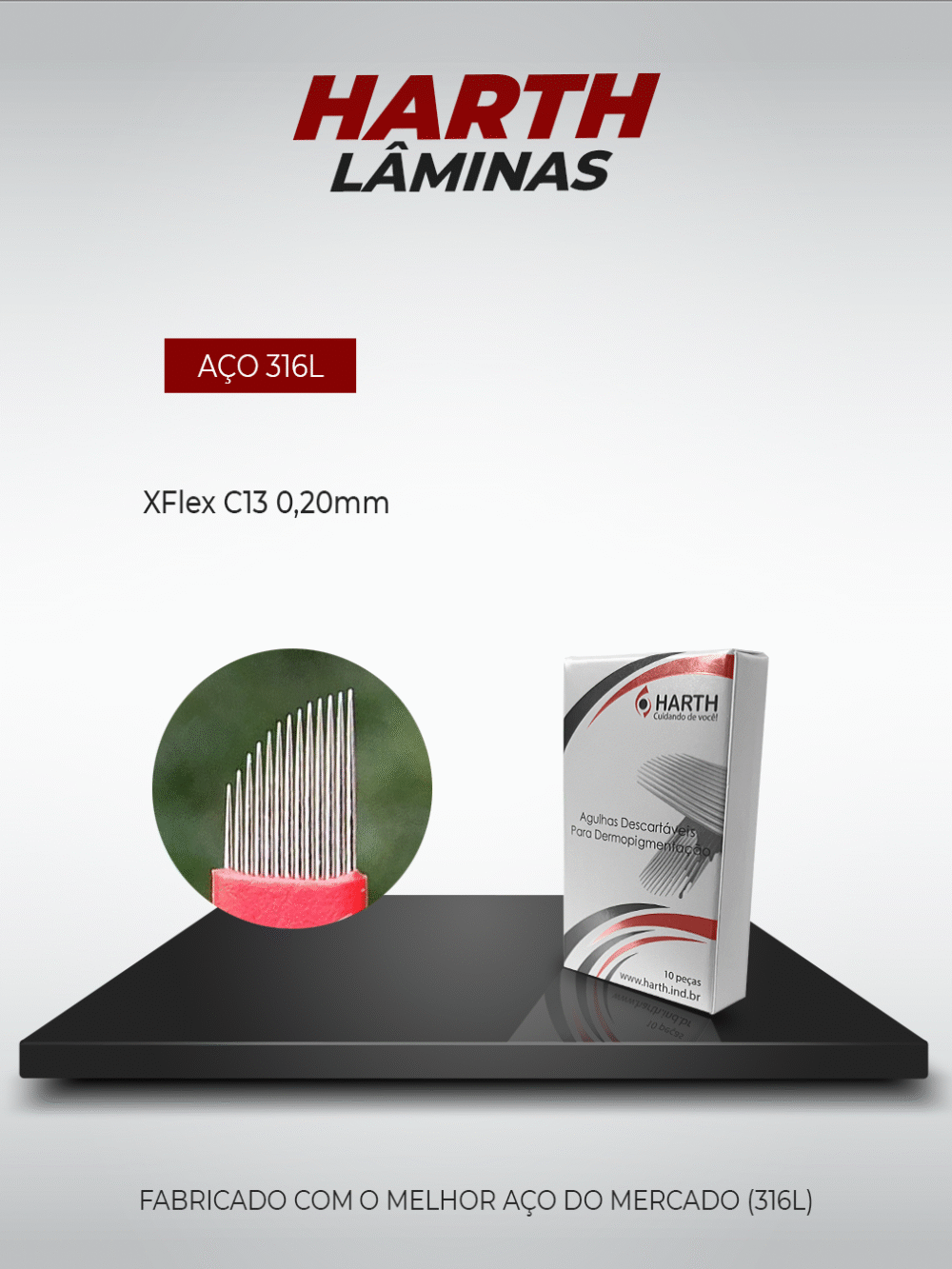 Lâminas Harth XFlex C13 0,20mm - 10 Unidades