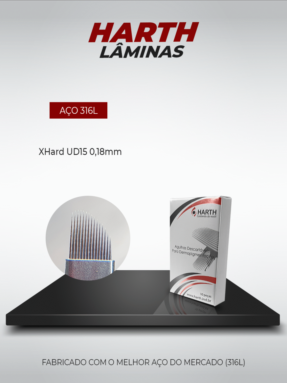 Lâminas Harth XHard UD15 0,18mm - 10 Unidades