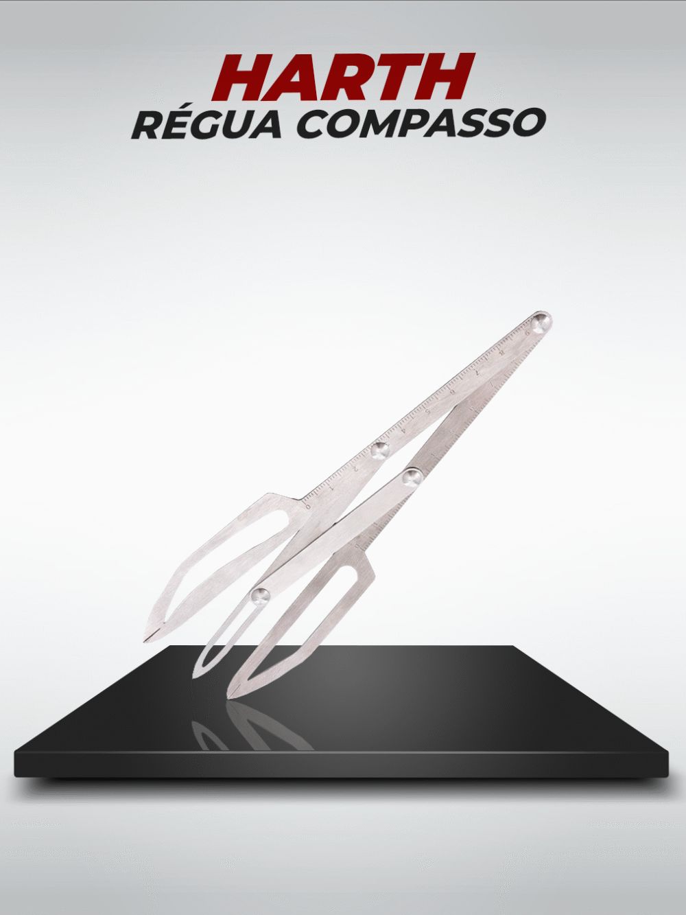 Régua Compasso 3 Pontas
