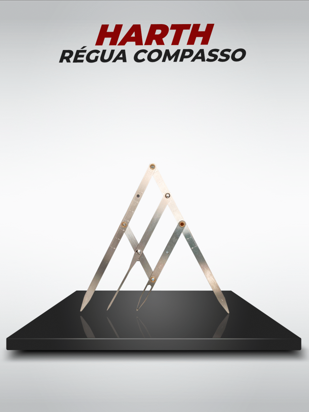 Régua Compasso 4 Pontas